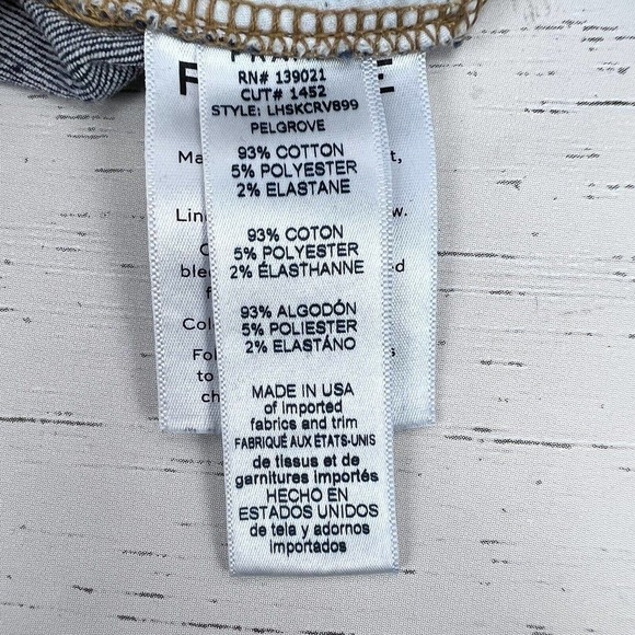 Frame Jeans 27 Le High Skinny Ankle Slit Dark Wash Denim Distressed High Rise - Picture 8 of 16